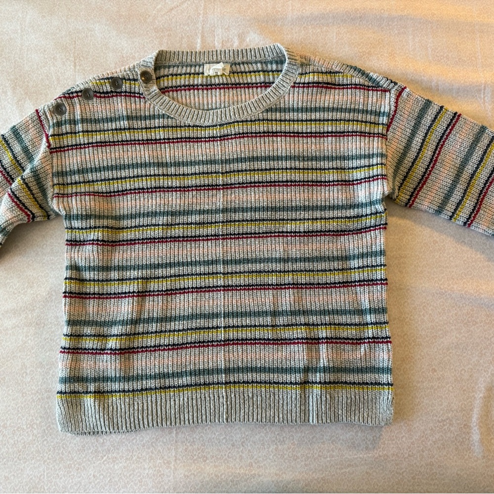 Caslon Multicolor Striped Knit